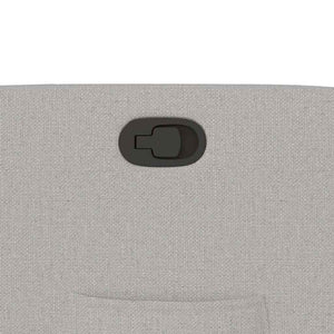 Fauteuil inclinable gris nuage tissu