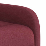 Fauteuil de massage inclinable Rouge bordeaux Tissu