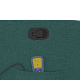 Fauteuil de massage inclinable Vert foncé Tissu