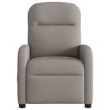 Fauteuil de massage inclinable Taupe Tissu