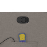 Fauteuil de massage inclinable Taupe Tissu