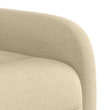 Fauteuil de massage inclinable Crème Tissu