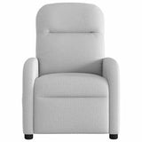 Fauteuil de massage inclinable gris nuage tissu