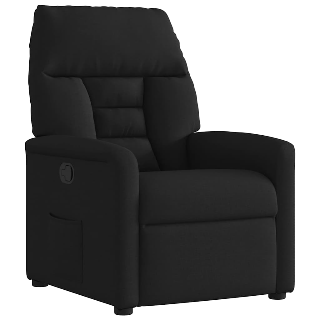 Fauteuil inclinable Noir Tissu