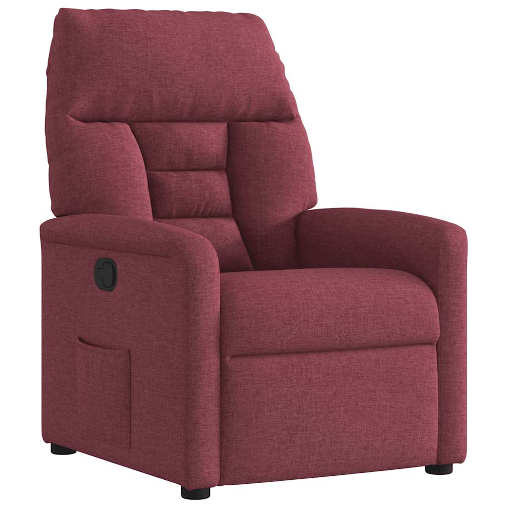 Fauteuil inclinable Rouge bordeaux Tissu