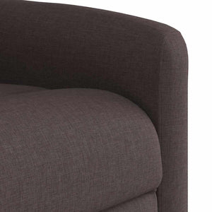 Fauteuil inclinable Marron foncé Tissu