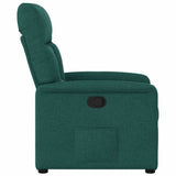 Fauteuil inclinable Vert foncé Tissu