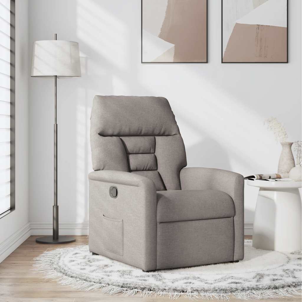 Fauteuil inclinable Taupe Tissu