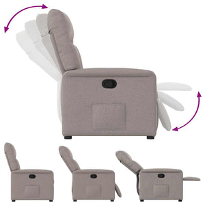 Fauteuil inclinable Taupe Tissu
