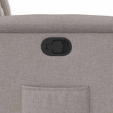 Fauteuil inclinable Taupe Tissu