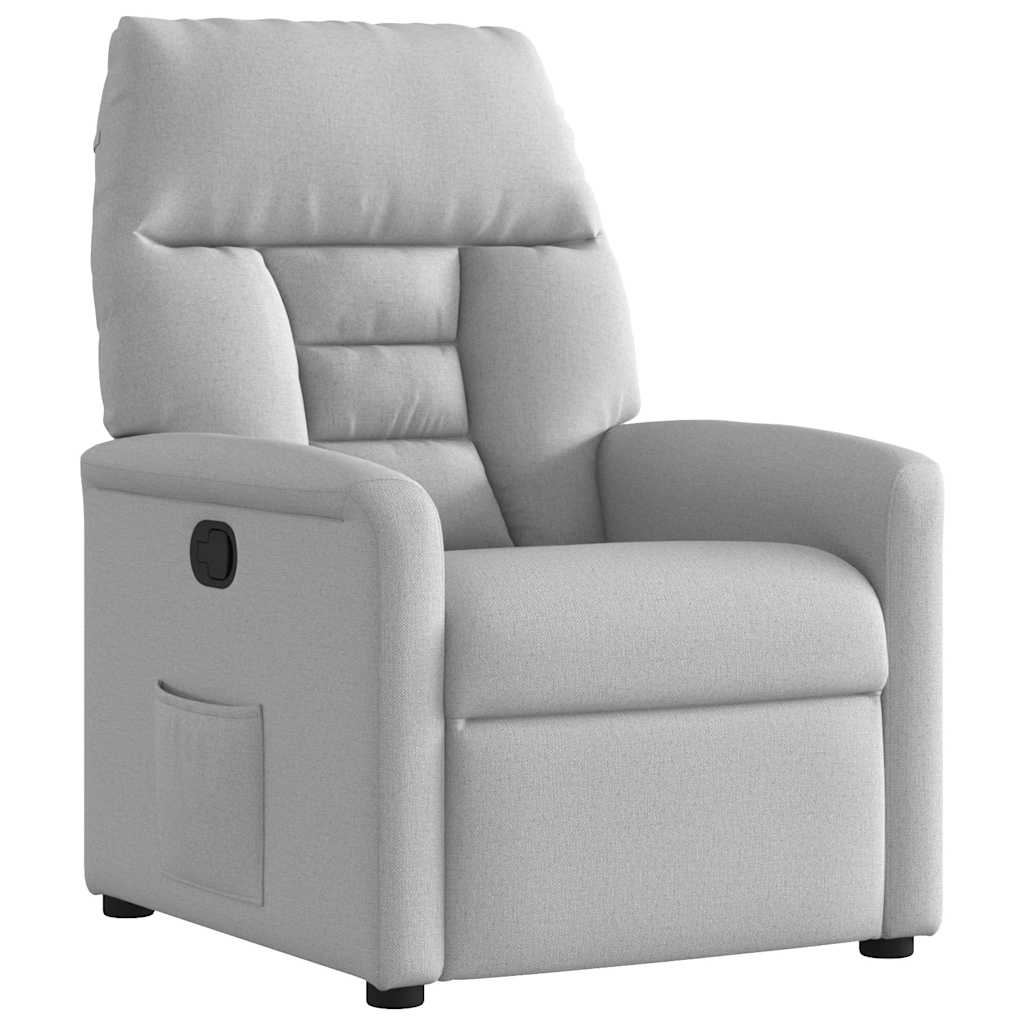 Fauteuil inclinable gris nuage tissu
