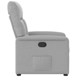 Fauteuil inclinable gris nuage tissu