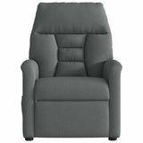 Fauteuil inclinable de massage en tissu gris foncé