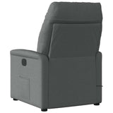 Fauteuil inclinable de massage en tissu gris foncé