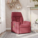 Fauteuil de massage inclinable Rouge bordeaux Tissu