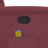 Fauteuil de massage inclinable Rouge bordeaux Tissu