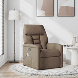 Fauteuil de massage inclinable Marron Tissu