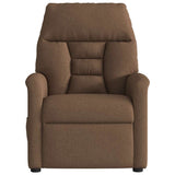 Fauteuil de massage inclinable Marron Tissu