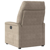 Fauteuil inclinable taupe tissu microfibre