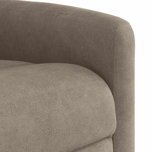 Fauteuil inclinable taupe tissu microfibre