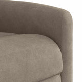 Fauteuil inclinable taupe tissu microfibre