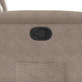Fauteuil inclinable taupe tissu microfibre
