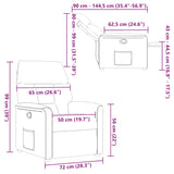 Fauteuil inclinable beige tissu microfibre