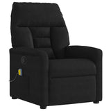 Fauteuil inclinable de massage noir tissu microfibre