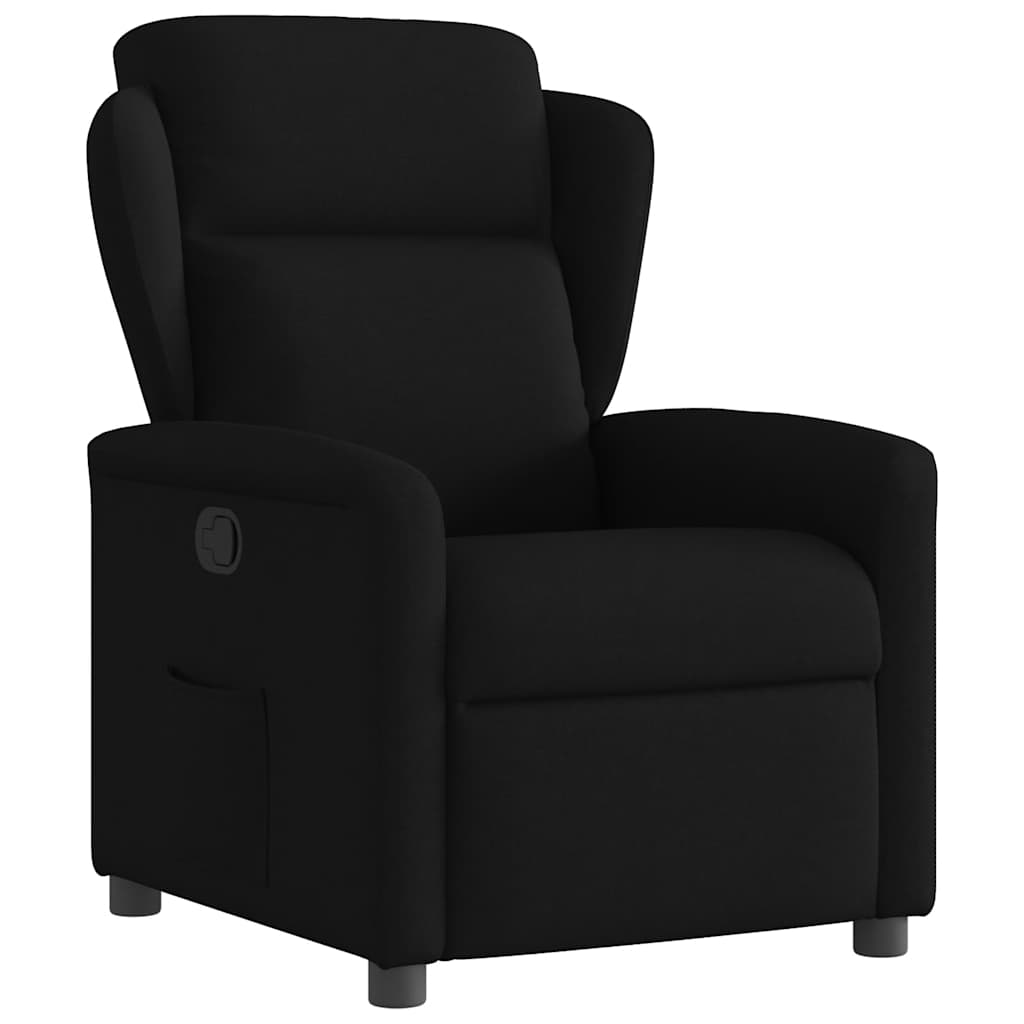 Fauteuil inclinable Noir Tissu