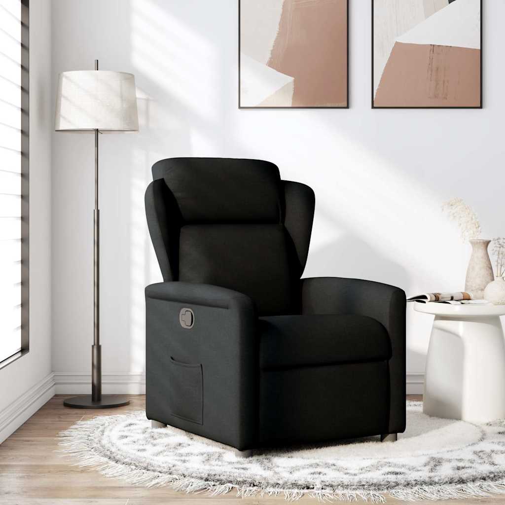 Fauteuil inclinable Noir Tissu