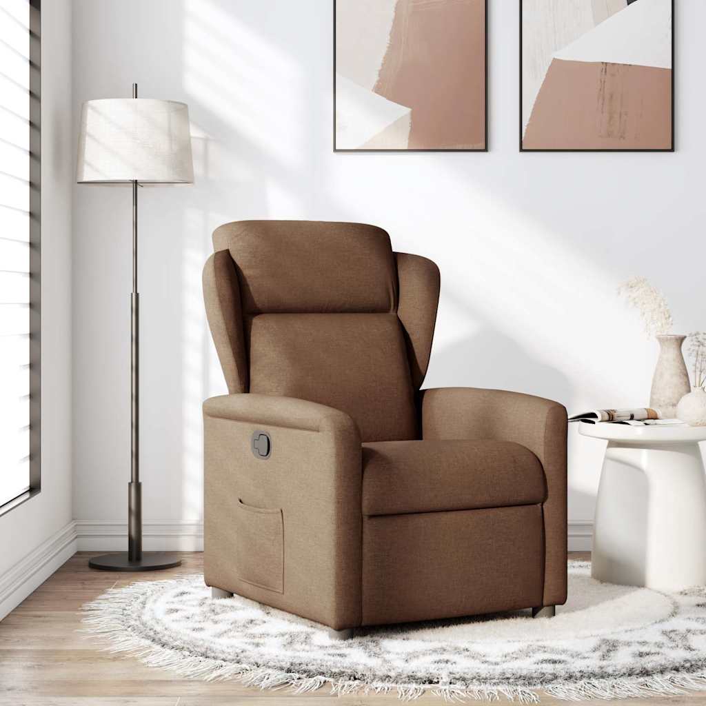 Fauteuil inclinable Marron Tissu
