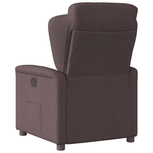 Fauteuil inclinable Marron foncé Tissu