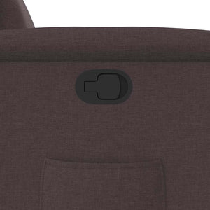 Fauteuil inclinable Marron foncé Tissu
