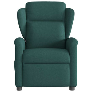 Fauteuil inclinable Vert foncé Tissu
