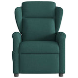 Fauteuil inclinable Vert foncé Tissu