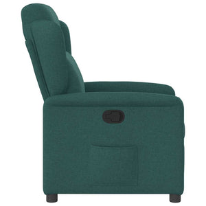Fauteuil inclinable Vert foncé Tissu