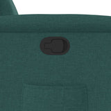 Fauteuil inclinable Vert foncé Tissu