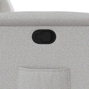 Fauteuil inclinable gris nuage tissu