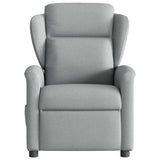 Fauteuil de massage inclinable Gris clair Tissu