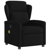 Fauteuil de massage inclinable Noir Tissu