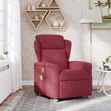 Fauteuil de massage inclinable Rouge bordeaux Tissu