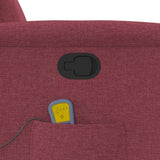 Fauteuil de massage inclinable Rouge bordeaux Tissu