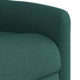 Fauteuil de massage inclinable Vert foncé Tissu