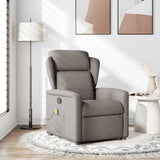 Fauteuil de massage inclinable Taupe Tissu