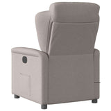 Fauteuil de massage inclinable Taupe Tissu