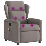 Fauteuil de massage inclinable Taupe Tissu