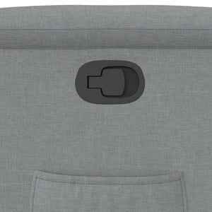 Fauteuil inclinable Gris clair Tissu