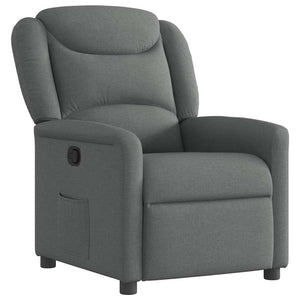 Fauteuil inclinable Gris foncé Tissu