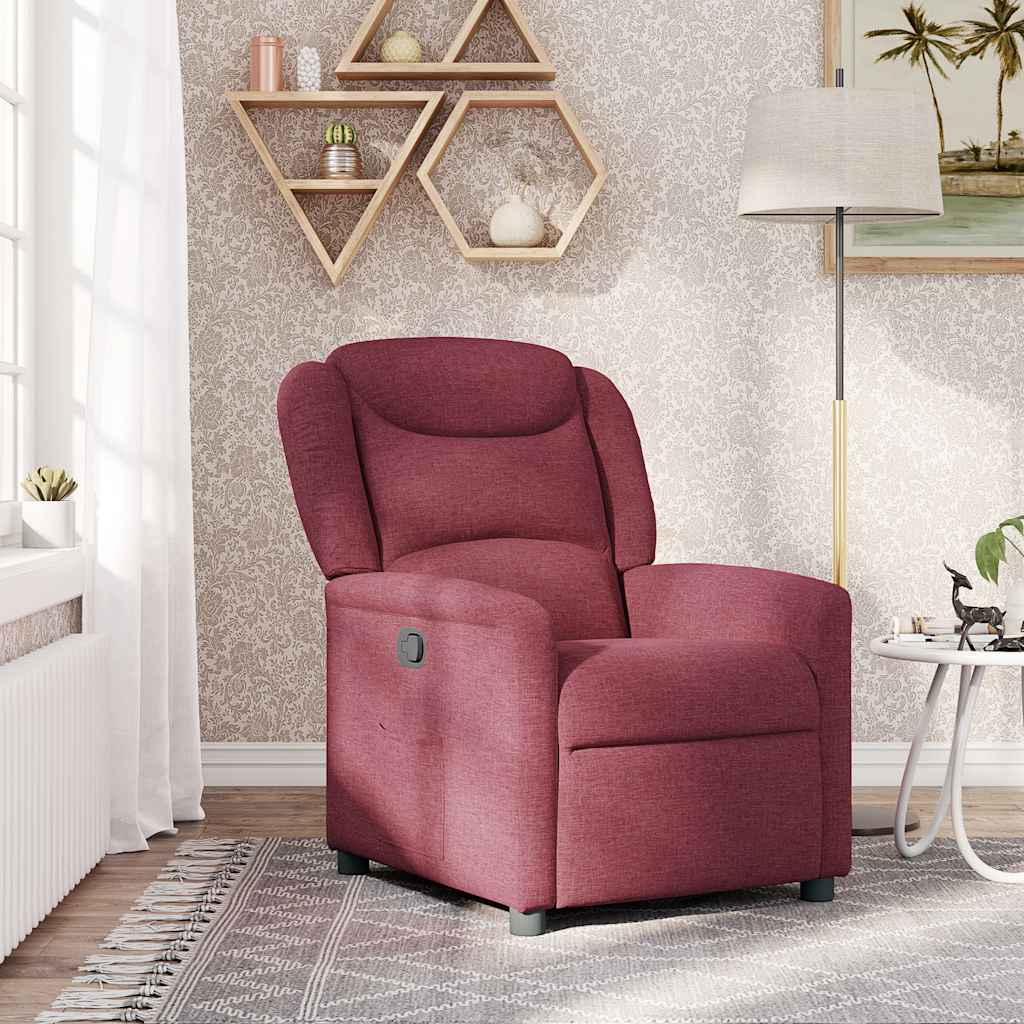 Fauteuil inclinable Rouge bordeaux Tissu