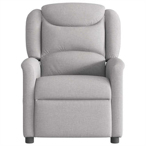 Fauteuil inclinable gris nuage tissu